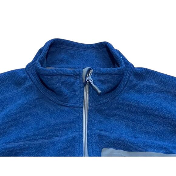 LL Bean Sweatshirt Men's M Slightly Fitted Lightweight Fleece Blue Gorpcore - Picture 2 of 5